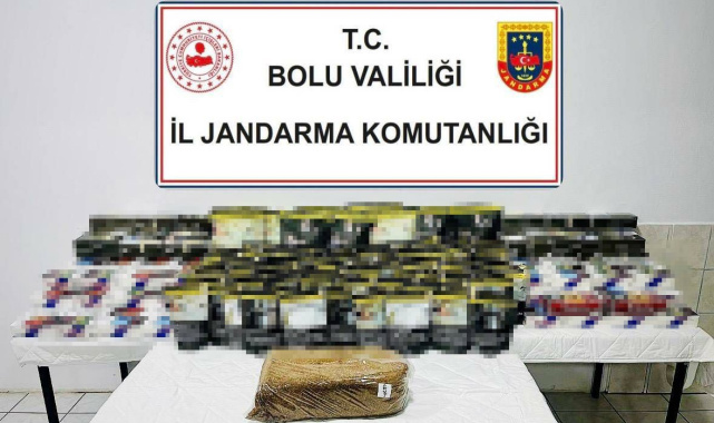 Bolu'da 35 bin kaçak makaron ele geçirildi
