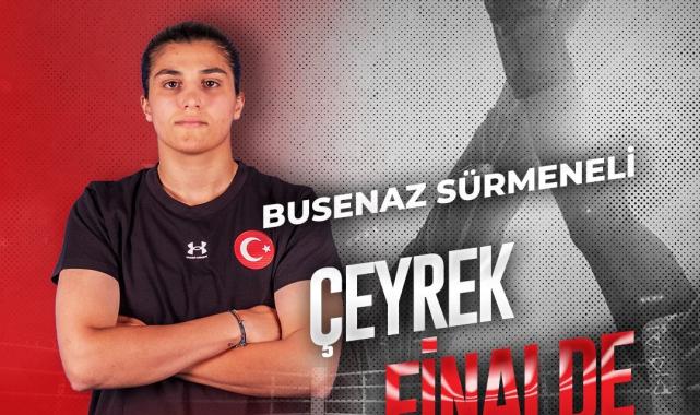 Busenaz Sürmeneli, Dünya Boks Şampiyonası'nda çeyrek finalde
