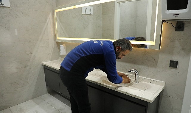 Büyükşehir Hizmet Binalarında Tasarruflu Musluk Uygulaması Başladı