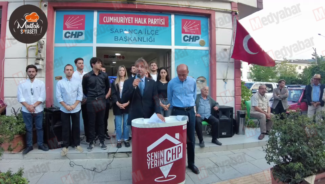 CHP Sapanca’da adaylık açıklaması miting havasında geçti