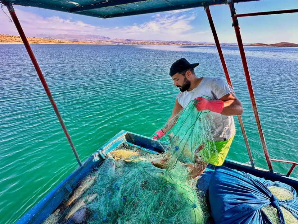 Denizi olmayan Tunceli'de balık avlayarak ayda 200 bin lira kazanıyor