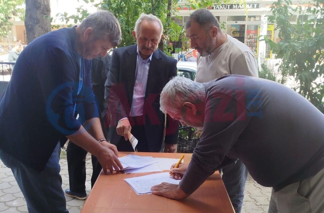 Dokurcunda geçen hafta eylem bu gün imza kampanyası