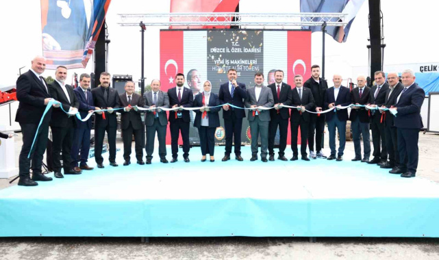 Düzce'de yeni 24 adet iş makinası hizmete alındı