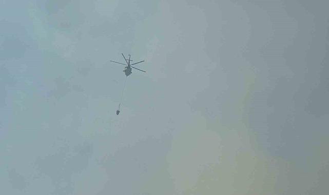 Düzce'deki orman yangını 6. saatinde: Havadan ve karadan müdahale sürüyor