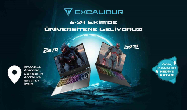 Excalibur, üniversite kampüslerinde gençlerle buluşuyor