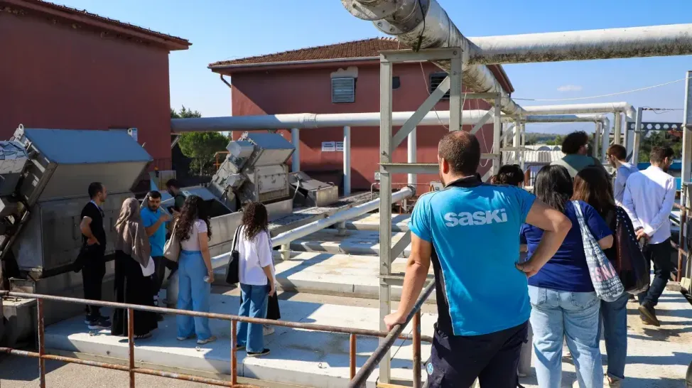 Geleceğin hekimleri SASKİ tesislerini ziyaret etti