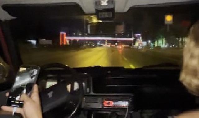 Gençlerin tehlikeli eğlencesi kamerada