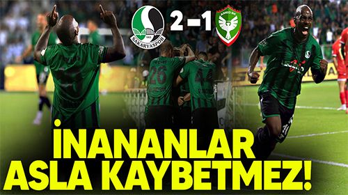 İnananlar asla kaybetmez Sakaryaspor 2 Amedspor 1