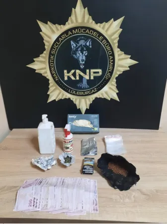 Kırklareli'nde uyuşturucu ticareti yaptığı iddia edilen şüpheli tutuklandı
