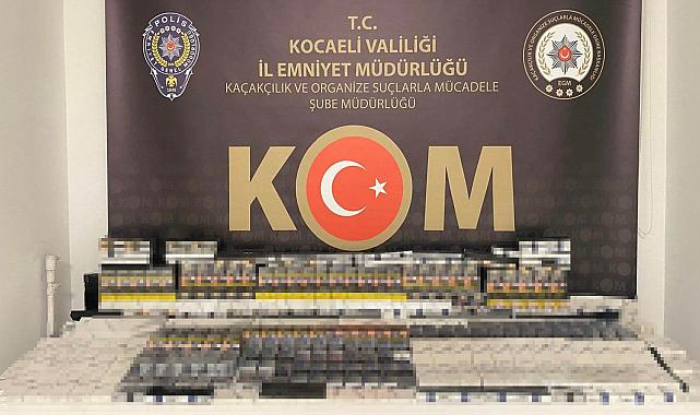 Kocaeli'de 700 paket gümrük kaçağı sigara ele geçirildi