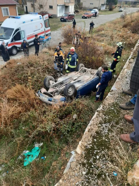 Konya’da otomobil takla attı: 1 ölü