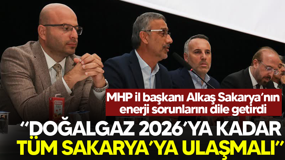 MHP İl Başkanı Alkaş Sakarya’nın enerji sorunlarını dile getirdi "Doğalgaz  tüm Sakarya’ya ulaşmalı”