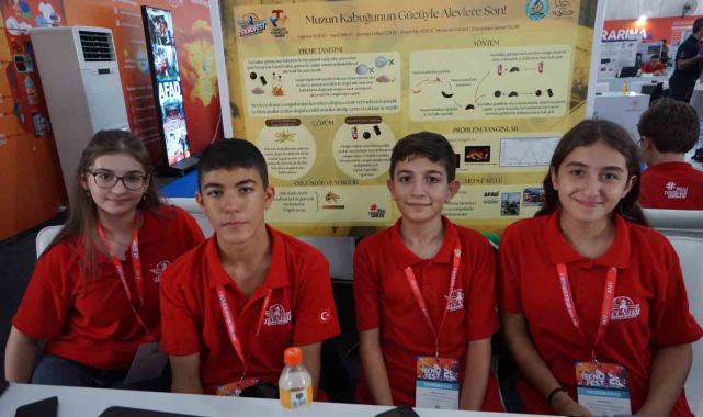 Minik kaşiflerin parlak fikirleri TEKNOFEST'İN gözdesi oldu