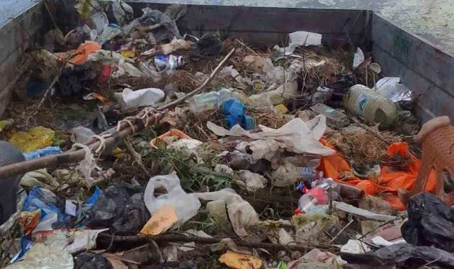 Muhtardan örnek davranış: Çubuk Gölü'nü kendi traktörüyle temizledi