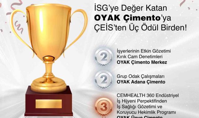 OYAK Çimento'ya ÇEİS'ten üç ödül birden