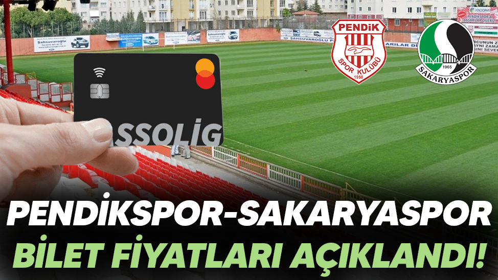 Pendikspor-Sakaryaspor bilet fiyatları açıklandı!