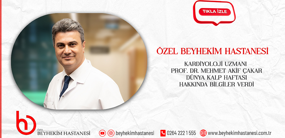 Prof. Dr. Mehmet Akif Çakar, Dünya Kalp Haftası hakkında açıklamalarda bulundu