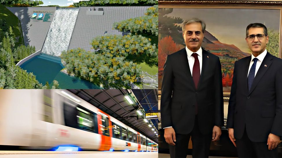 Raylı sistem, Çamdağı Barajı ve Ballıkaya projeleleri hızlandırılıyor! Başkan Alemdar’dan kritik görüşme