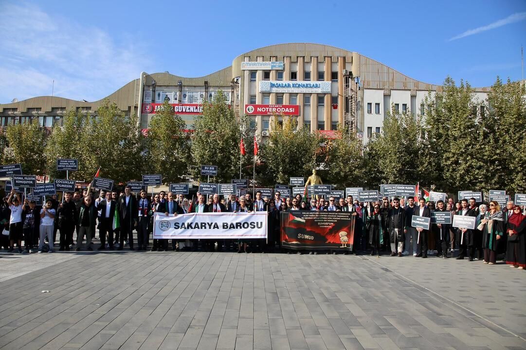 Sakarya Barosu Gazze için yürüdü: "Sessizlik suça ortak olmaktır"