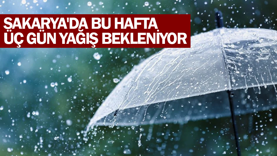 Sakarya'ya gök gürültülü sağanak yağışlar geliyor