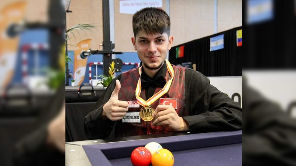 Sakaryalı Seymen'den bilardoda dünya ikinciliği