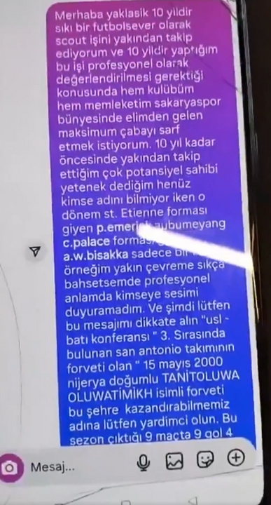 Sakaryaspor'a önerilen futbolcu, Villareal'e transfer olmuş!