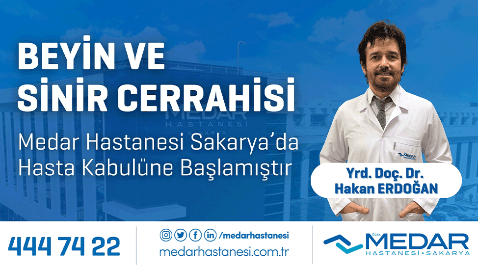 Yrd. Doç. Dr. Hakan Erdoğan Medar Hastanesi’nde poliklinik hizmetine başladı