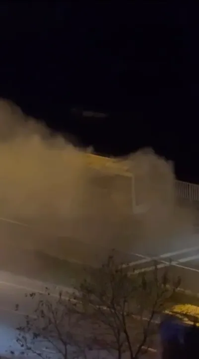 Zonguldak’ta seyir halindeki halk otobüsü yandı